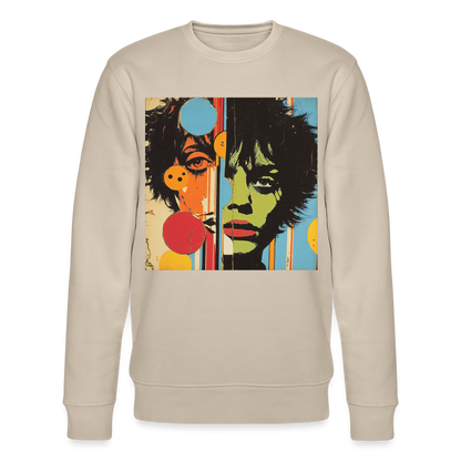 Split Faces, Ekologisk sweatshirt CHANGER unisex från Stanley/Stella - beige