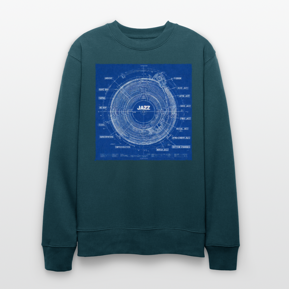 Kind of Blueprint, Ekologisk sweatshirt CHANGER unisex från Stanley/Stella - mörk petrol