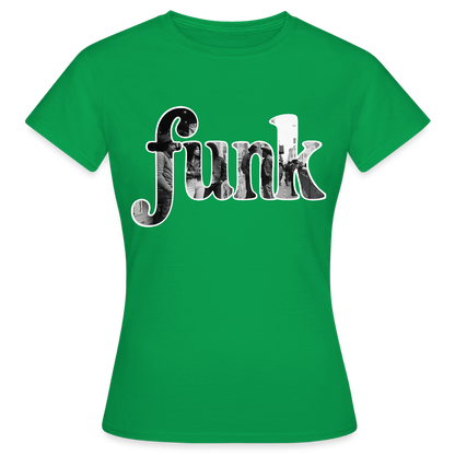 Funk Vibes, T-shirt dam - kellygrön