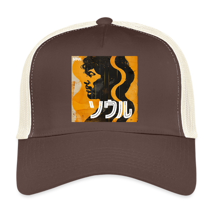 Nippon Grooves, Trucker Cap - brun/beige