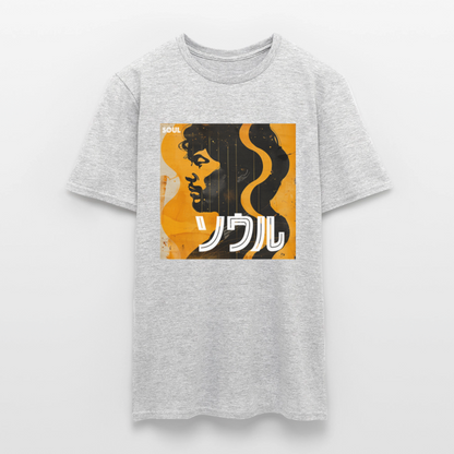 Nippon Grooves, T-shirt unisex - gråmelerad