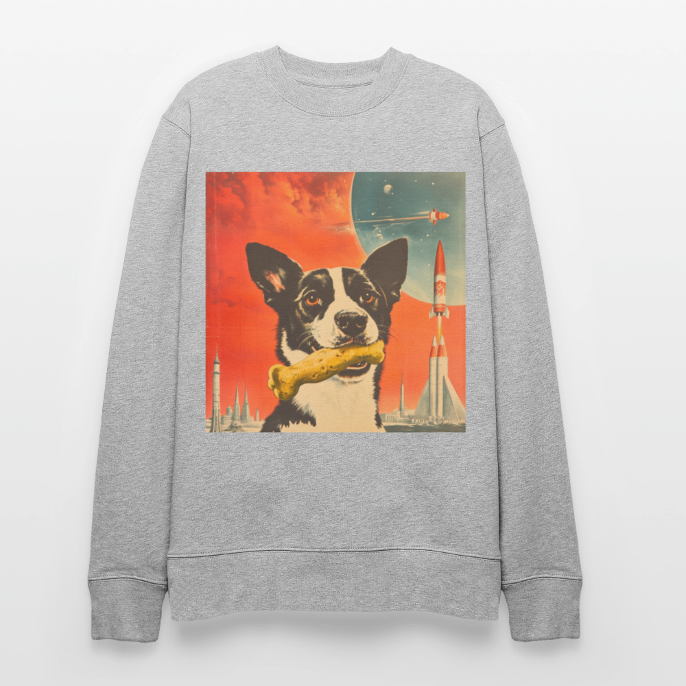 Stjärnorna Nära, Ekologisk sweatshirt CHANGER unisex från Stanley/Stella - gråmelerad