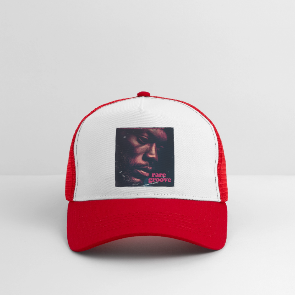 Groove Dust, Trucker Cap - vit/röd