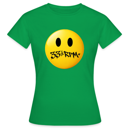 Turntable Grin, T-shirt dam - kellygrön