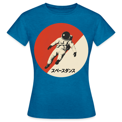 Space Dance, T-shirt dam - antikblå safirljung