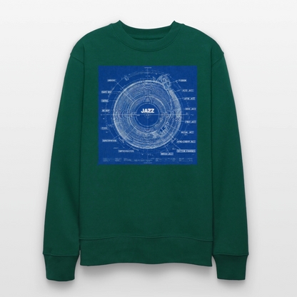 Kind of Blueprint, Ekologisk sweatshirt CHANGER unisex från Stanley/Stella - skogsgrön