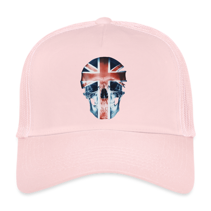God Save the Skull, Trucker Cap - ljusrosa