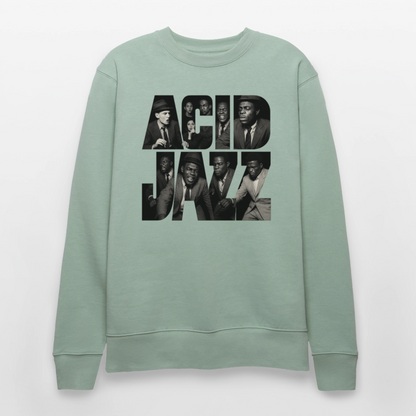 80s Club Jazzdance, Ekologisk sweatshirt CHANGER unisex från Stanley/Stella - ljus grågrön