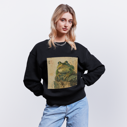 Grodan i Skymningen, Ekologisk oversizetröja RADDER unisex från Stanley/Stella - svart