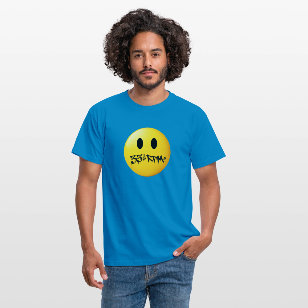 Turntable Grin, T-shirt unisex - kungsblå