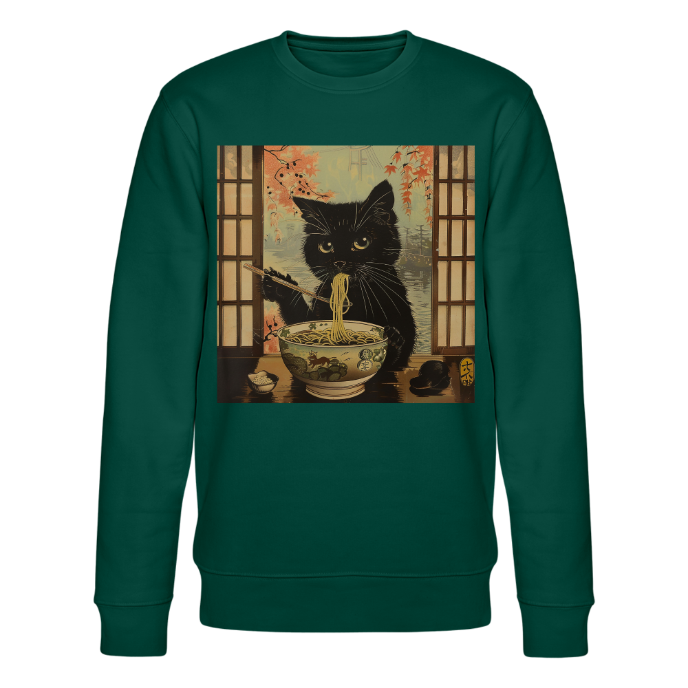 Ramenkatt, Ekologisk sweatshirt CHANGER unisex från Stanley/Stella - skogsgrön