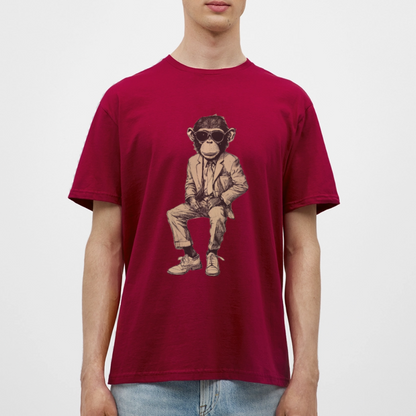 Mod Monkey, T-shirt herr - tegelröd