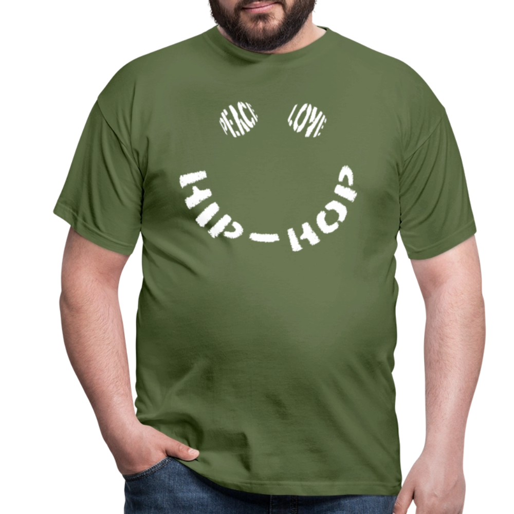 Peace, Love & Hip-Hop, T-shirt herr - Militärgrön