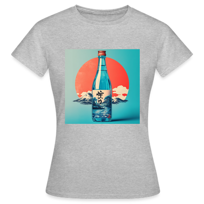 Stillhet i glas, T-shirt dam - gråmelerad