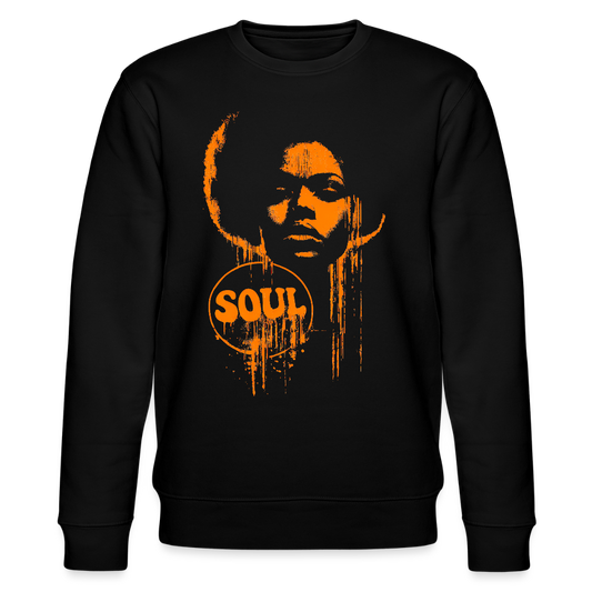SOUL GLOW, Ekologisk sweatshirt CHANGER unisex från Stanley/Stella - svart