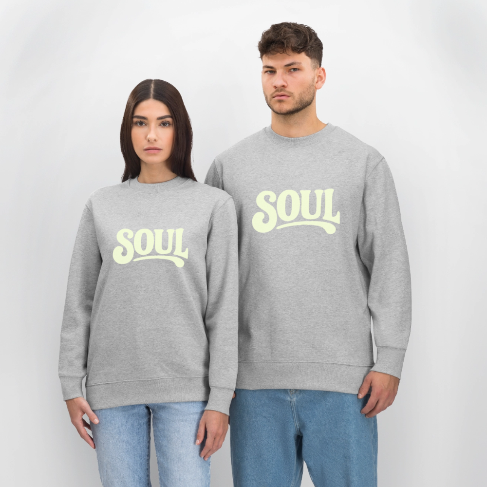 All About Soul, Ekologisk sweatshirt CHANGER unisex från Stanley/Stella - gråmelerad