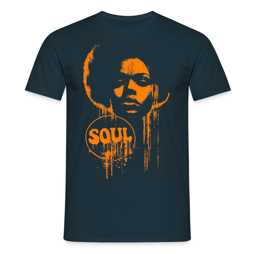 SOUL GLOW, T-shirt unisex - marinblå