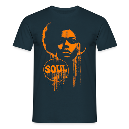 SOUL GLOW, T-shirt unisex - marinblå