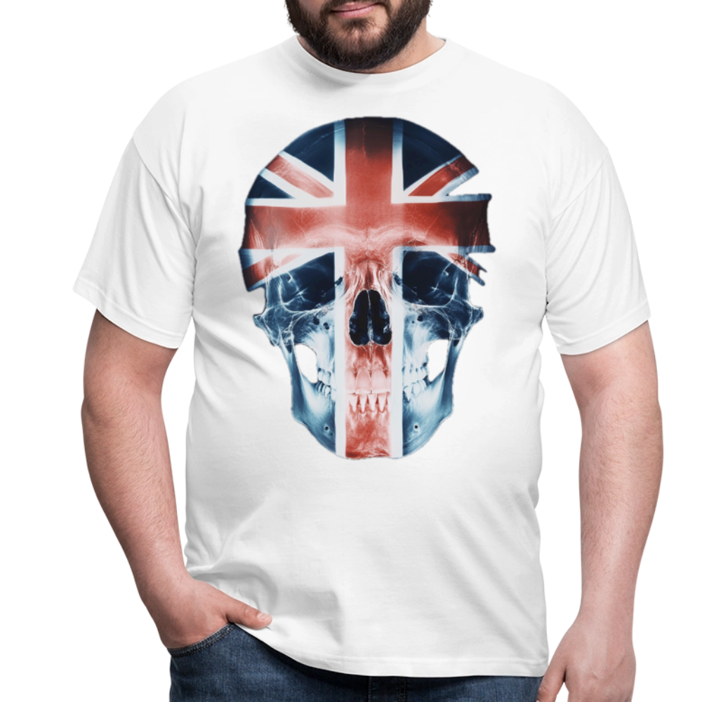 God Save the Skull, T-shirt herr - vit