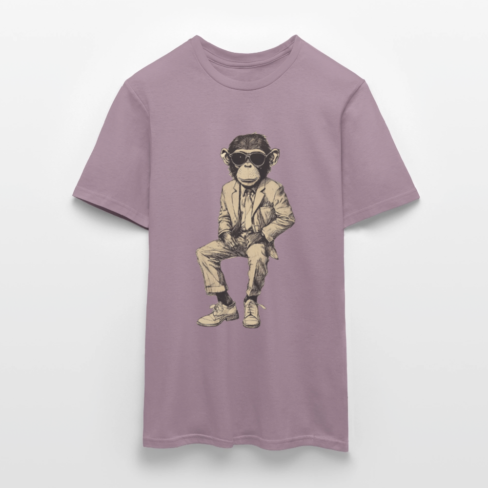 Mod Monkey, T-shirt herr - lilagrå 