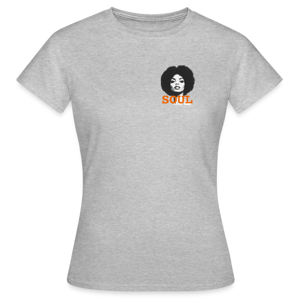 SOUL PWR - T-shirt dam - gråmelerad