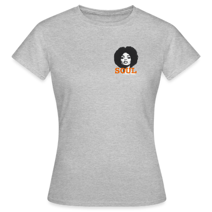 SOUL PWR - T-shirt dam - gråmelerad