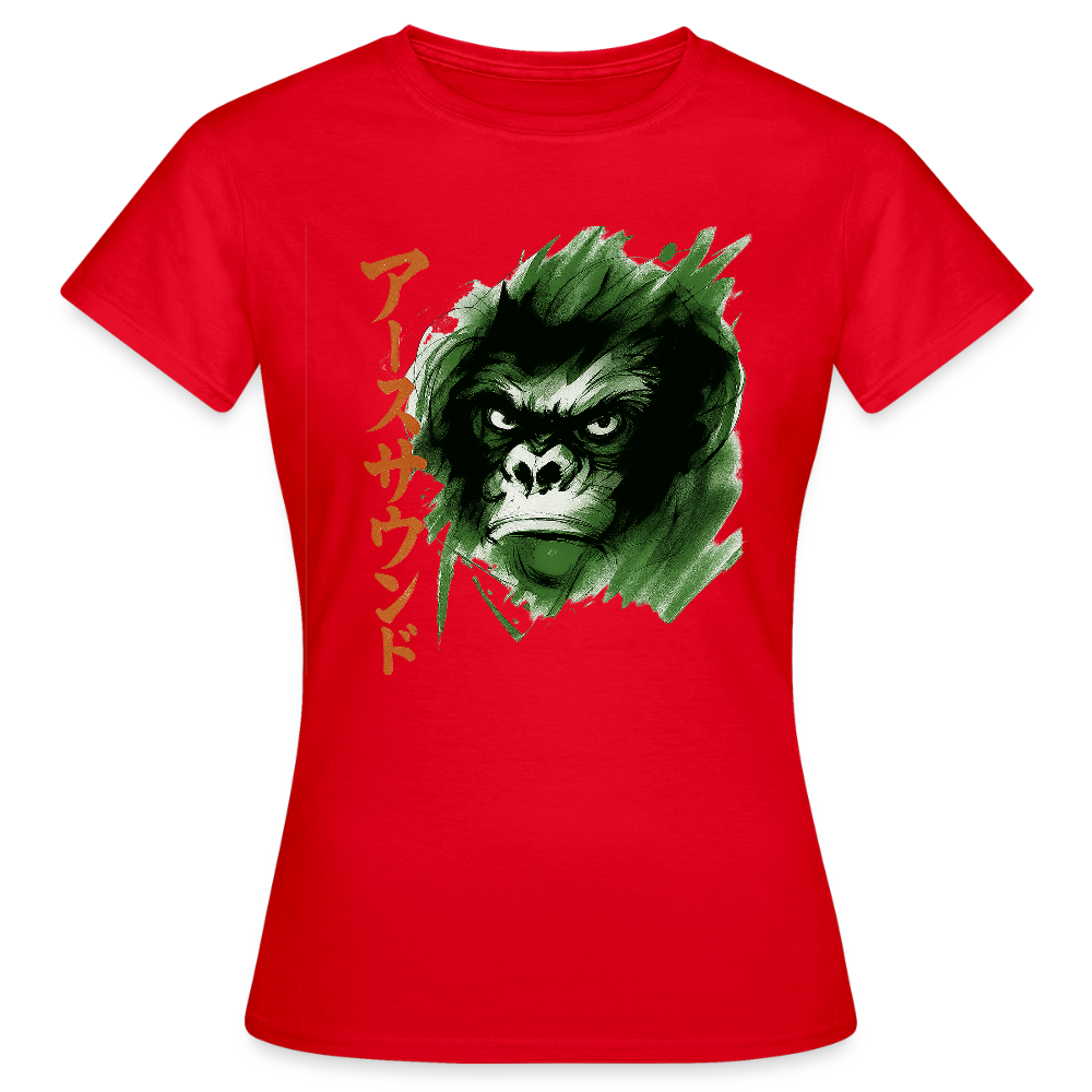 Earth Sound, T-shirt dam - röd