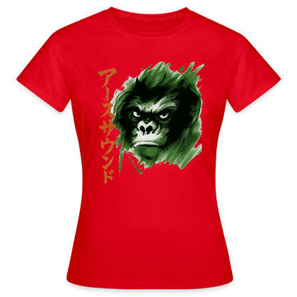 Earth Sound, T-shirt dam - röd