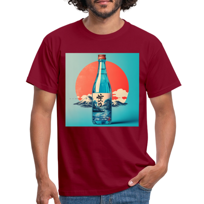 Stillhet i glas, T-shirt herr - tegelröd