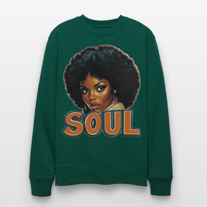 Soulful Vibes, Ekologisk sweatshirt CHANGER unisex från Stanley/Stella - skogsgrön