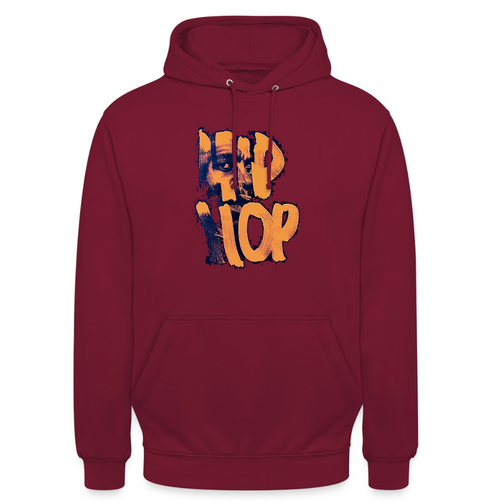 Raised on Boom Bap, Luvtröja unisex - bordeaux
