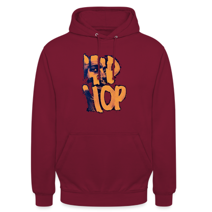 Raised on Boom Bap, Luvtröja unisex - bordeaux