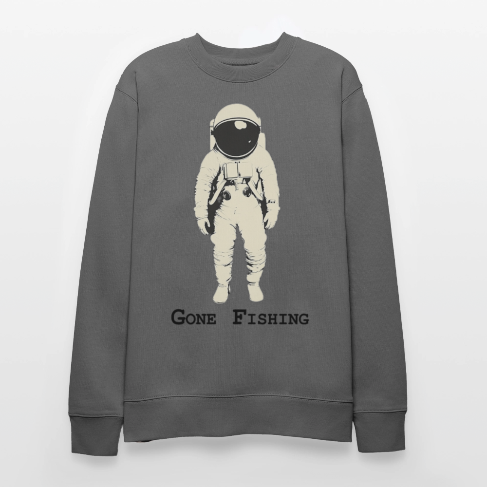 Drifting Beyond – Gone Fishing, Ekologisk sweatshirt CHANGER unisex från Stanley/Stella - kolgrå