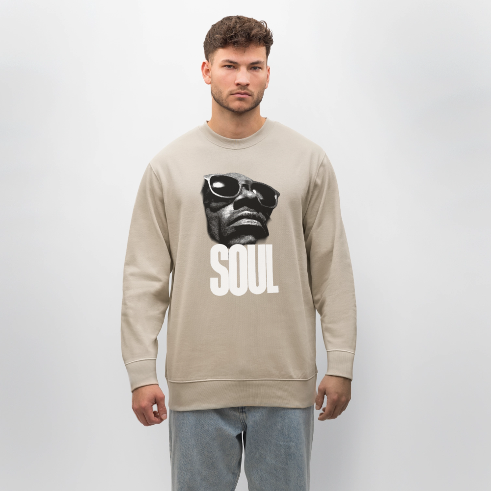 Soul Frequency, Ekologisk sweatshirt CHANGER unisex från Stanley/Stella - beige