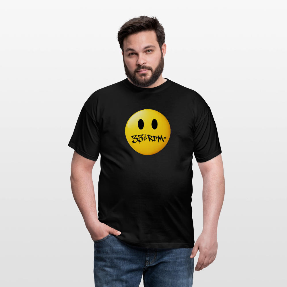 Turntable Grin, T-shirt unisex - svart