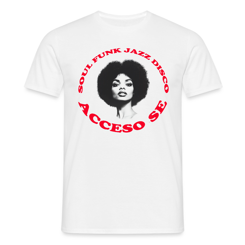 Where Music Lives – Powered by Acceso Family, T-shirt unisex - vit