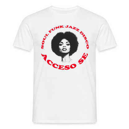 Where Music Lives – Powered by Acceso Family, T-shirt unisex - vit