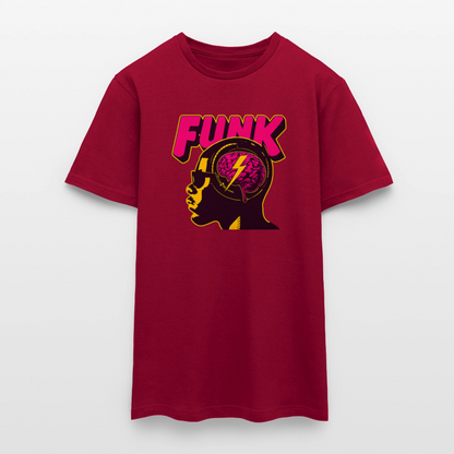 Funk Head, T-shirt herr - tegelröd