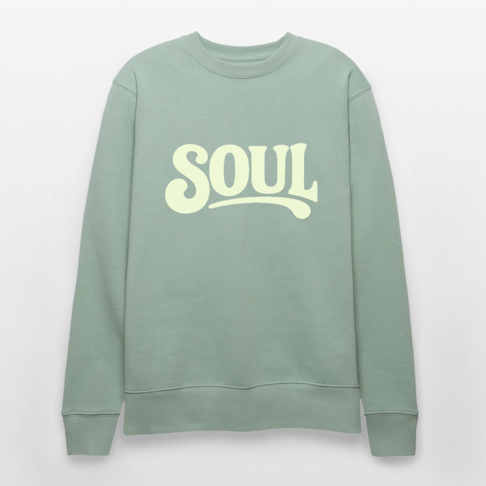 All About Soul, Ekologisk sweatshirt CHANGER unisex från Stanley/Stella - ljus grågrön