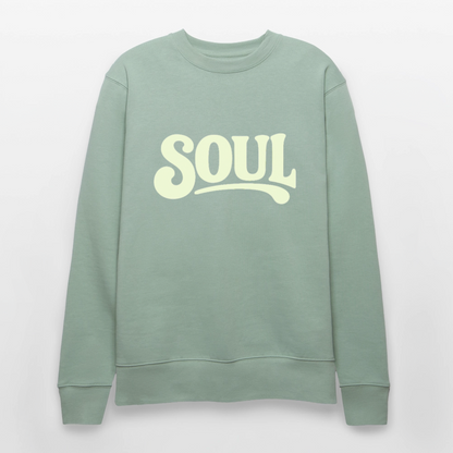All About Soul, Ekologisk sweatshirt CHANGER unisex från Stanley/Stella - ljus grågrön
