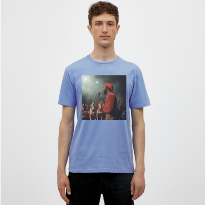 Howling at the Moon, T-shirt herr - carolina blue