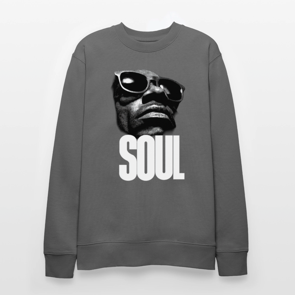 Soul Frequency, Ekologisk sweatshirt CHANGER unisex från Stanley/Stella - kolgrå