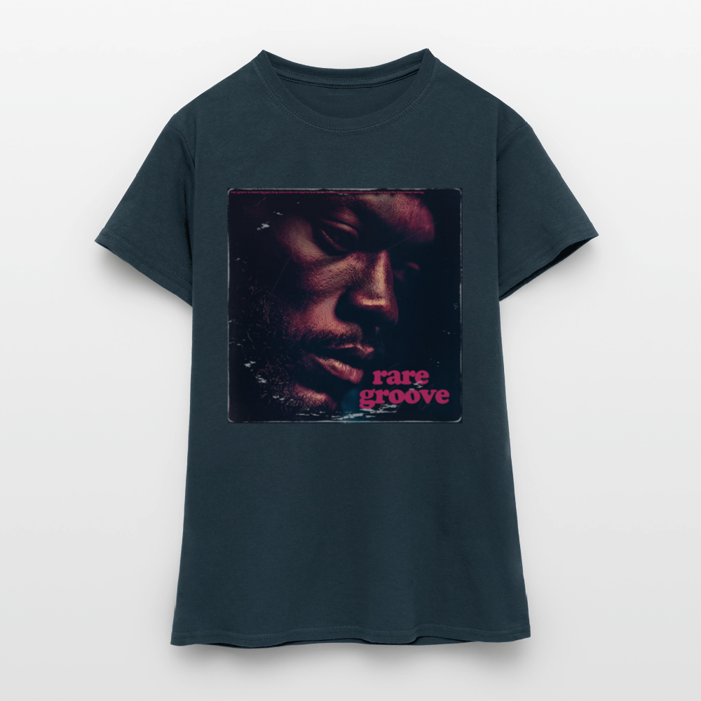 Groove Rare, T-shirt dam - marinblå