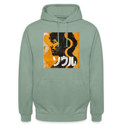 Nippon Grooves, Luvtröja unisex - grågrön