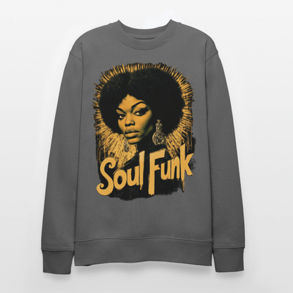 Soul Funk, Ekologisk sweatshirt CHANGER unisex från Stanley/Stella - kolgrå