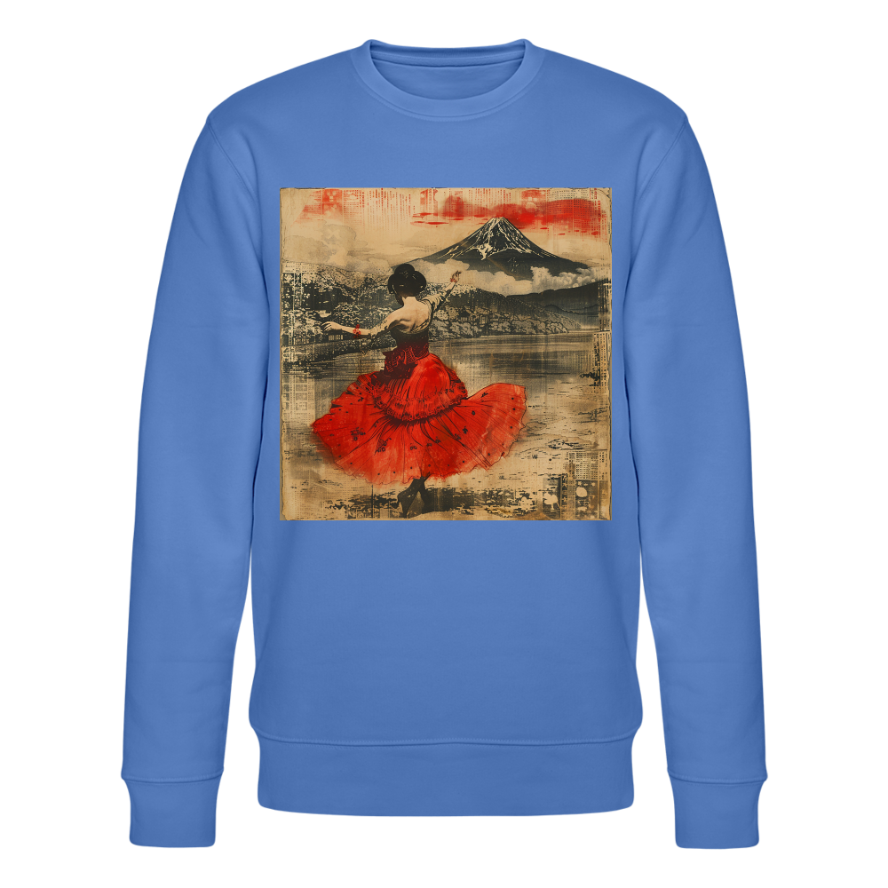 Flamenco i Solens Land, Ekologisk sweatshirt CHANGER unisex från Stanley/Stella - blå