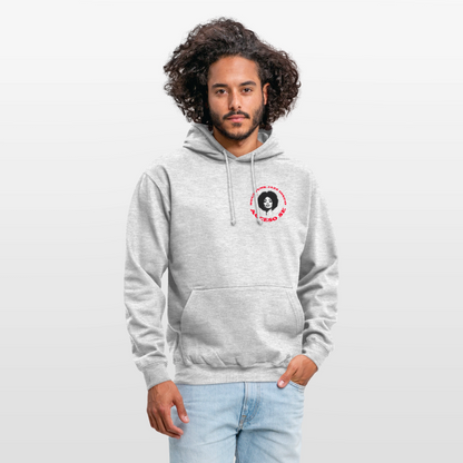 Where Music Lives – Powered by Acceso Family (small print), Luvtröja unisex - ljusgråmelerad