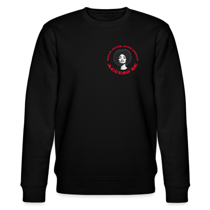 Where Music Lives – Powered by Acceso Family (small print), Ekologisk sweatshirt CHANGER unisex från Stanley/Stella - svart