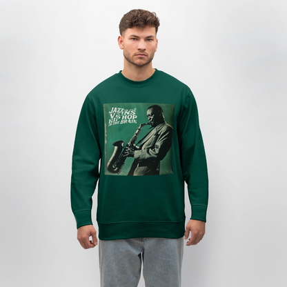Groove in the Mind, Ekologisk sweatshirt CHANGER unisex från Stanley/Stella - skogsgrön
