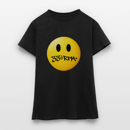 Turntable Grin, T-shirt dam - svart